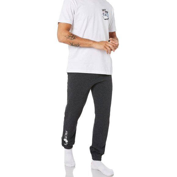 Salty Crew Slow Roll Sweatpants 3XL Black Heather 30135007 - Picture 1 of 6